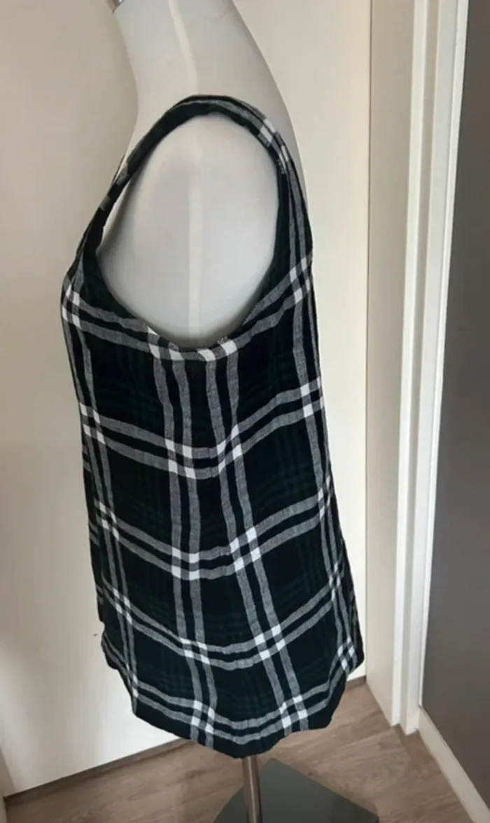 Roseanna top débardeur haut tunique haut carreaux  femme,  taille 40 Excellent état - photo numéro 4