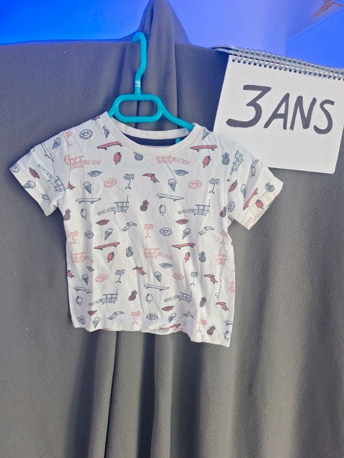 Lot 2 tee-shirts BKL Wear 3 ans - photo numéro 2