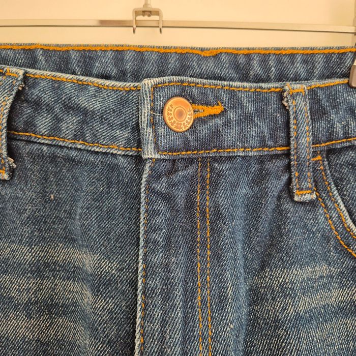 Short en jean bleu délavé High waist shorts taille haute neuf - H&M - Taille XL : 42 - photo numéro 3