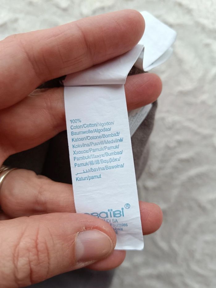 Tunique manches longues style gilet Fille 12 mois fleurs Obaïbi 100% coton - photo numéro 6