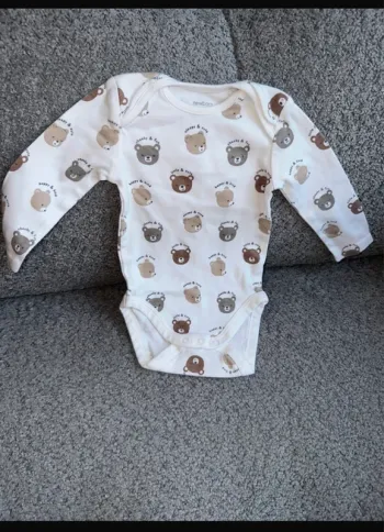 Bodie unisexe manches longues blanc motifs ourson C&A neuf