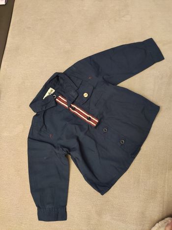 Chemise bleue Kimbaloo 6 mois