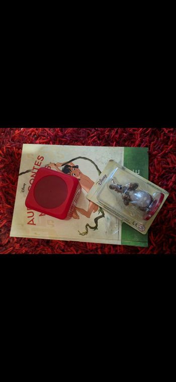 Livre et figurine2 enceinte 2023 audiocontes magiques Disney altaya audio conte compte