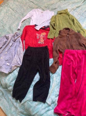 Lot de 7 habits fille 4 ans hiver