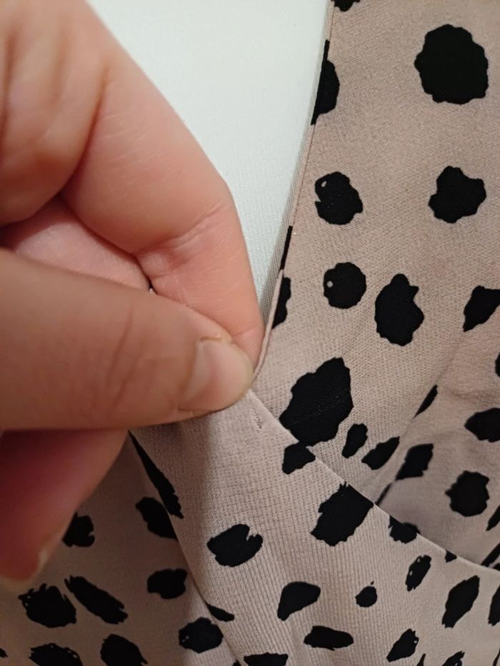 Robe rose pâle leopard Cache-coeur My Jewellery taille XS 34 - photo numéro 5