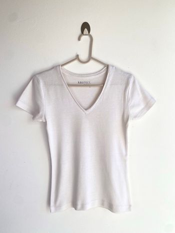 T-shirt en coton blanc 