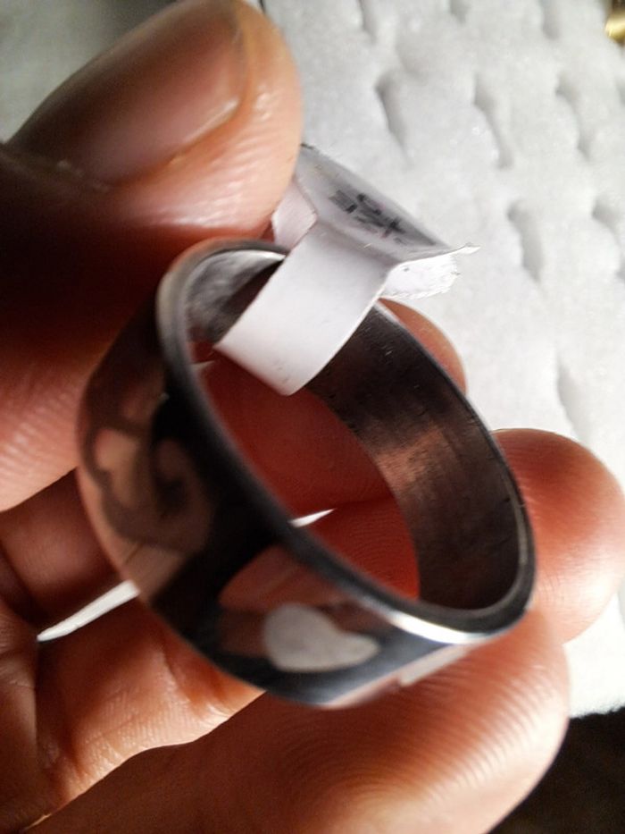 Bague acier inoxydable argentée - photo numéro 4