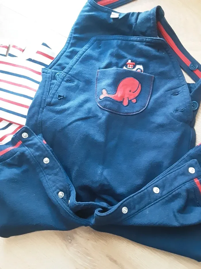 Ensemble 2 pièces thème marin - Taille 12 mois - photo numéro 4