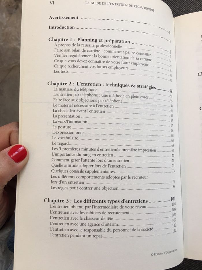 Entretien de recrutement - Guide 2001 - photo numéro 3