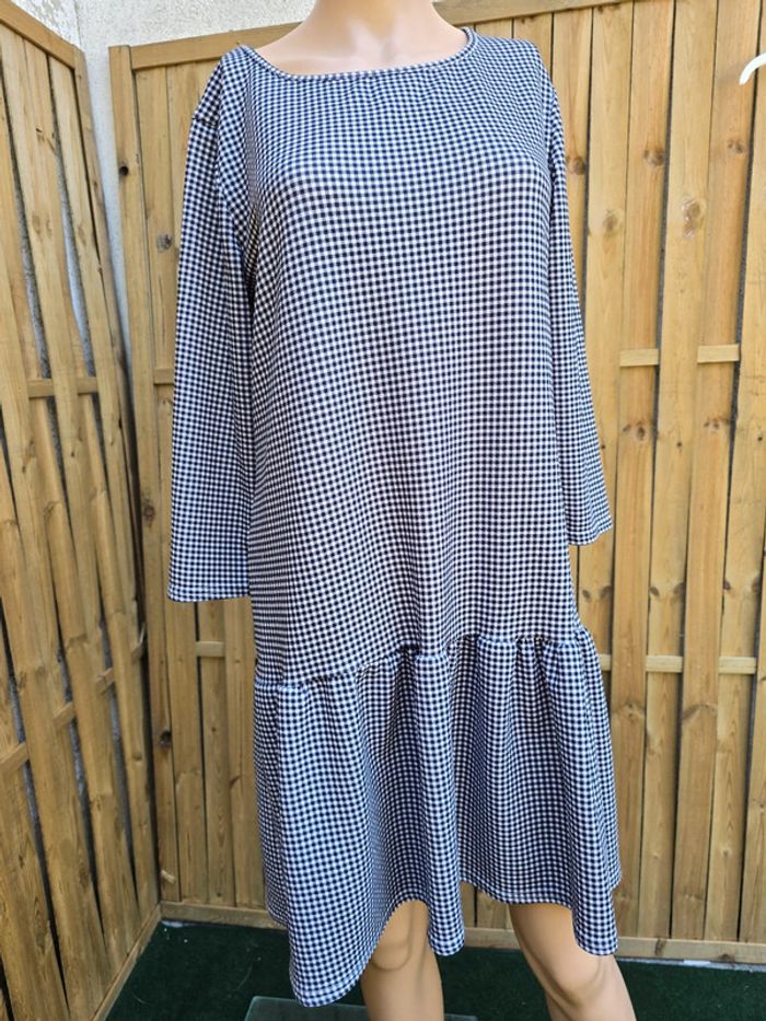 Robe vichy 🍒fait main🍒taille 42/44 - photo numéro 5