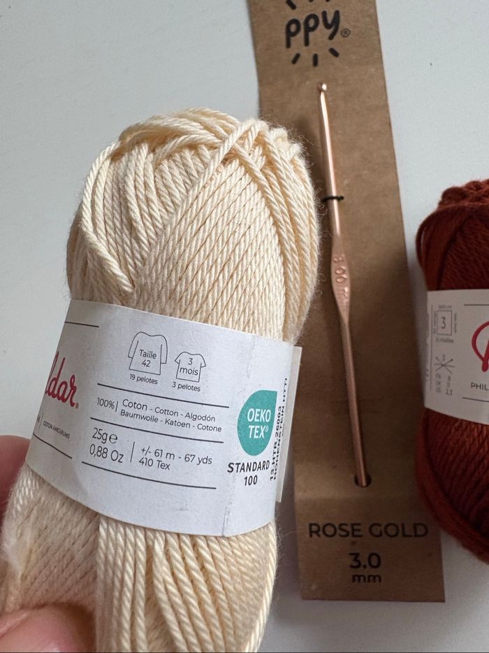 Lot crochet et 2 pelotes Phildar - photo numéro 2