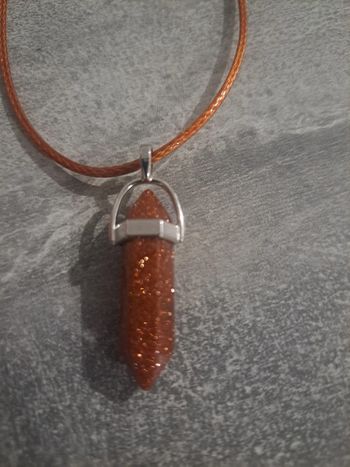 Collier en sunstone