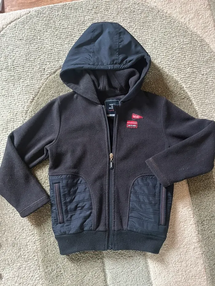 Veste polaire à capuche 6 ans Terre de Marins