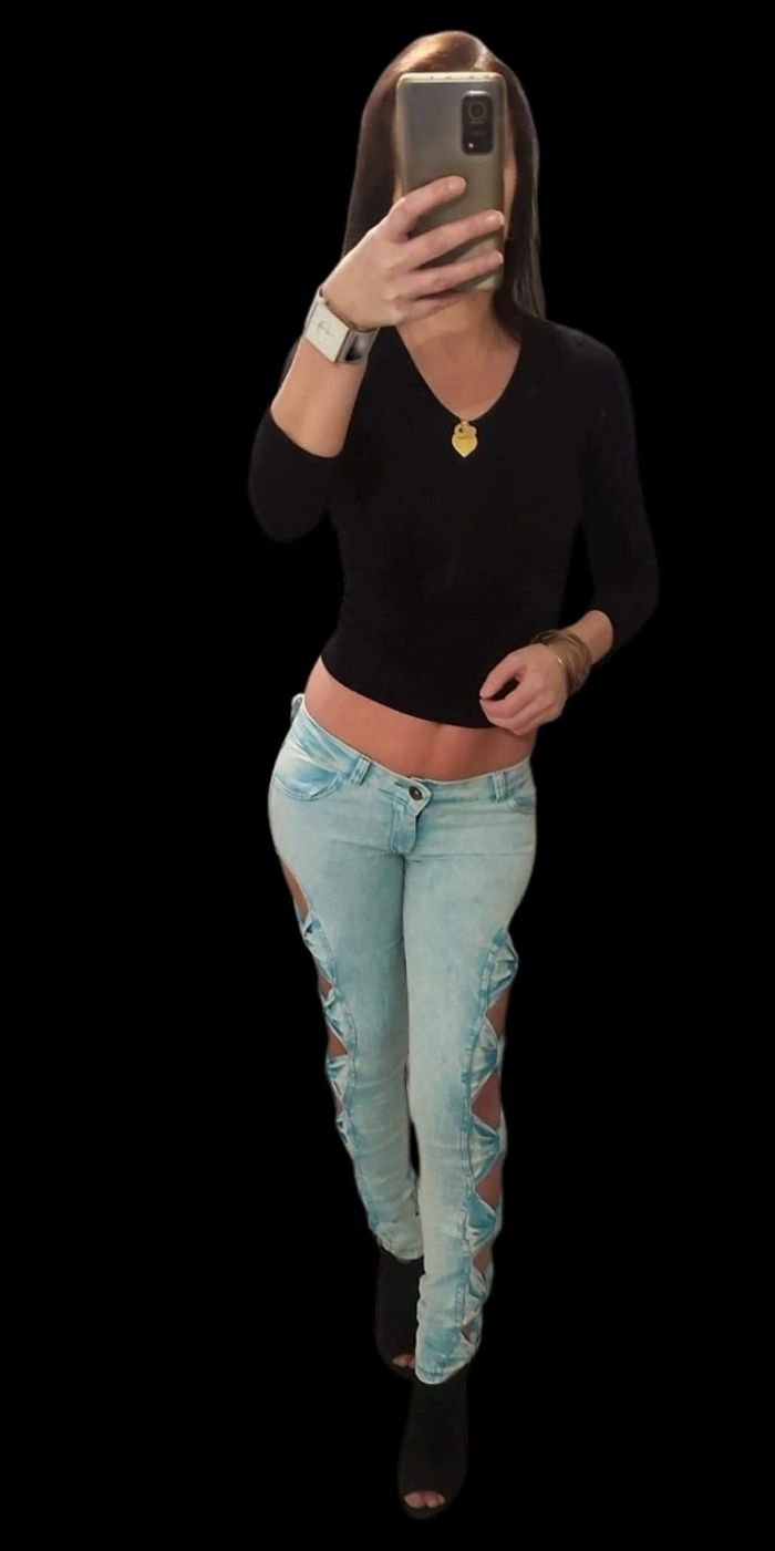 Magnifique jeans très originale femme