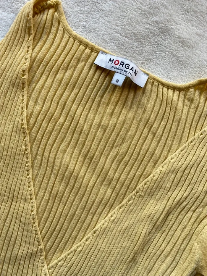Haut Jaune à Volants – Morgan – Taille S