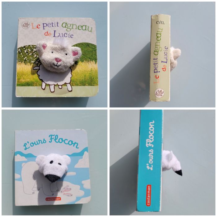 19 petits livres marionnettes : Doudou Lapin, bébé pieuvre, Léo le dino, bébé chat... - photo numéro 3