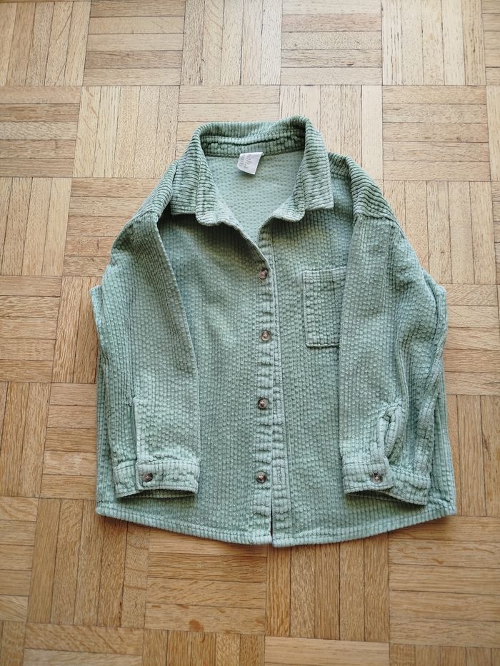 Surchemise en velours garçon Zara 4 ans excellent état