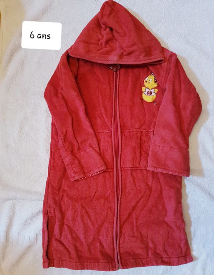 Peignoir carré blanc 6 ans