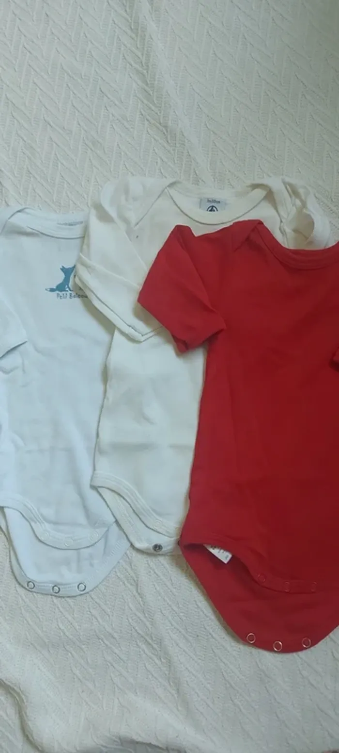 Lot bodies manche longue 3 mois mixte