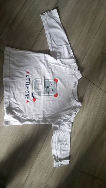 Tee shirt bébé blanc