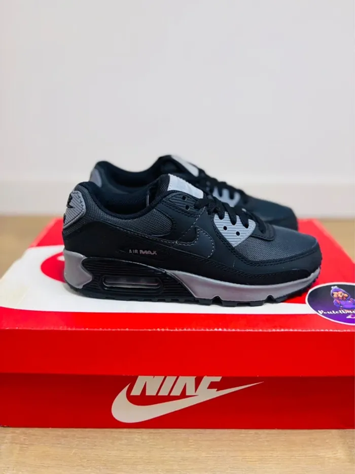 Nike Air Max 90 Black Anthracite Cool Grey T36 - photo numéro 2
