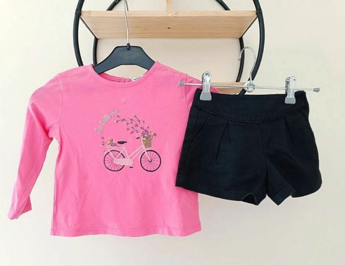 2 ans ensemble tape a l oeil teeshirt et short