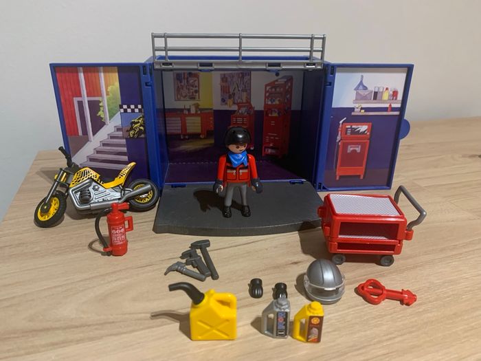 Coffret atelier moto City Action Playmobil 6157