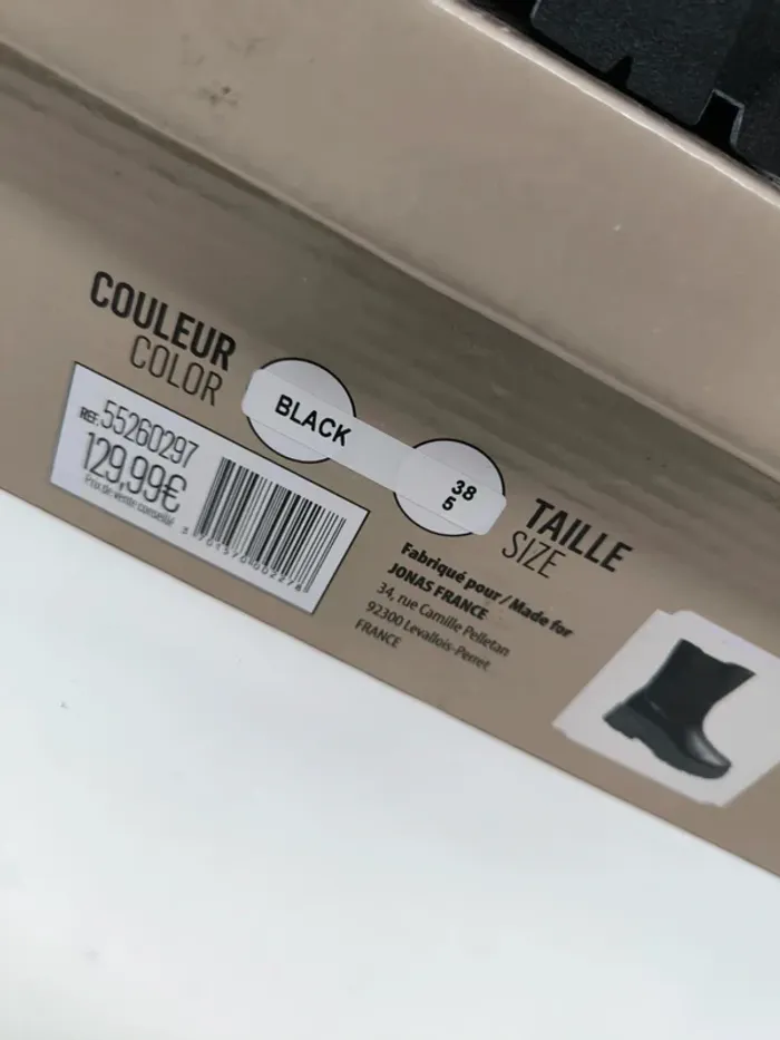 Bottines noires Rodier – neuves, taille 38 - photo numéro 3