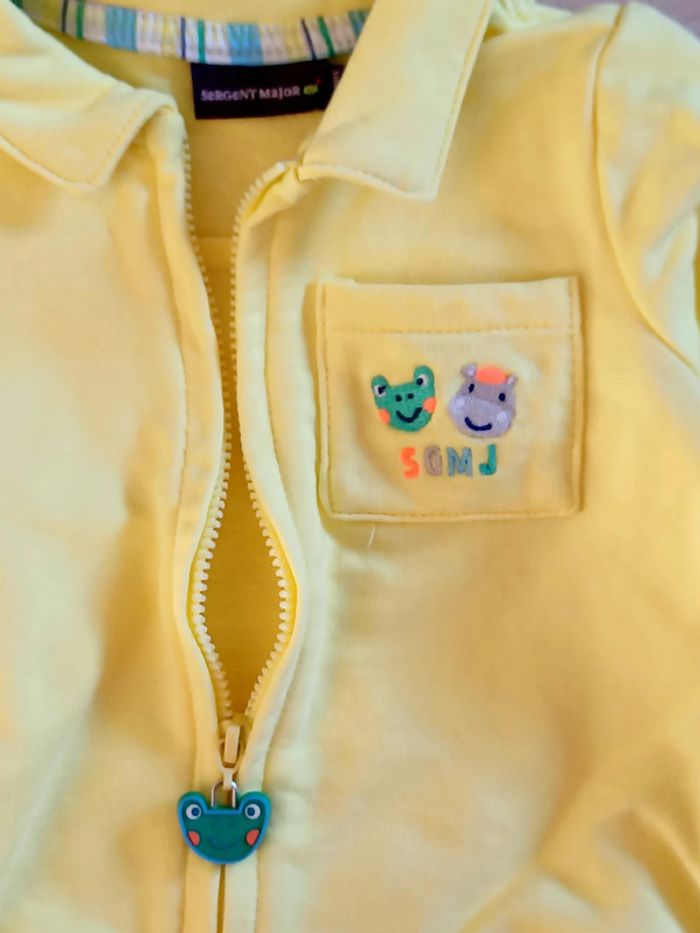 Veste molletonnée Sergent major 12 mois - photo numéro 2