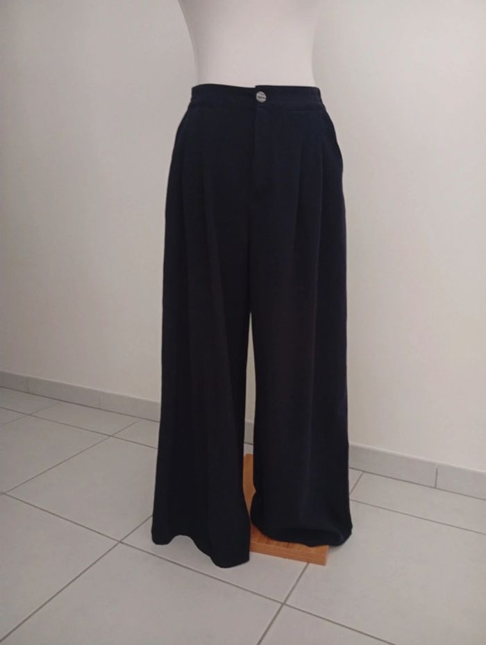 In Extenso - Pantalon large taille 38 | bleu marine