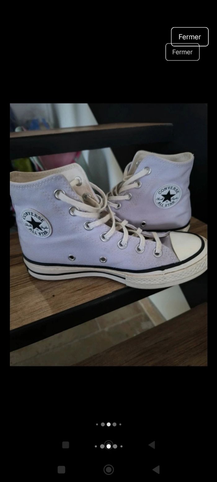 Converse violet pastel - photo numéro 5