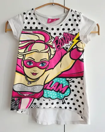 T-shirt Barbie, taille 6 ans