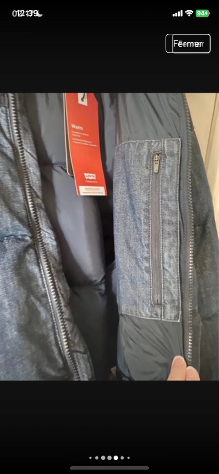 Doudoune super puffer jacket Levi's neuve avec étiquette - photo numéro 4