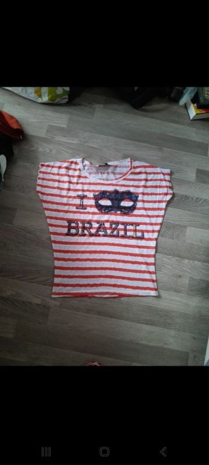 Tee shirt i love brazil taille 1