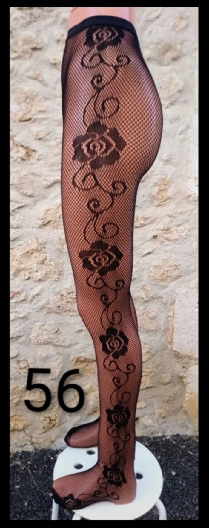 Collant résille motif fantaisie - photo numéro 2