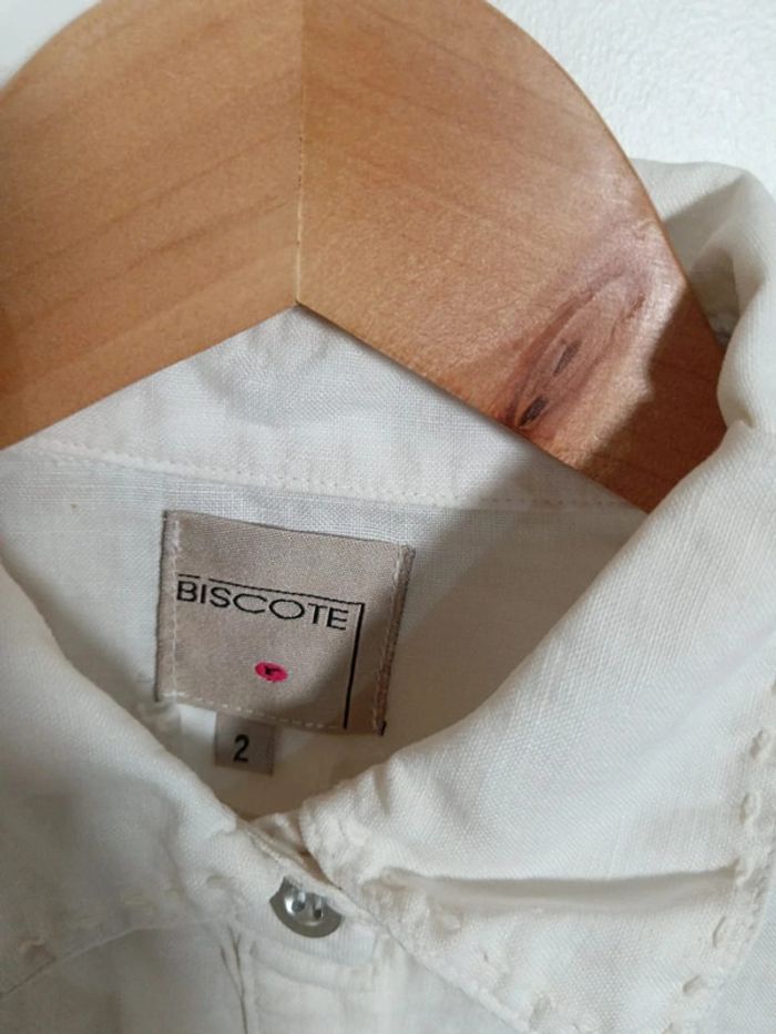 C18 chemise blanc Biscote T2 - photo numéro 3