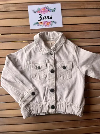 Veste en jean blanc orchestra 3 ans