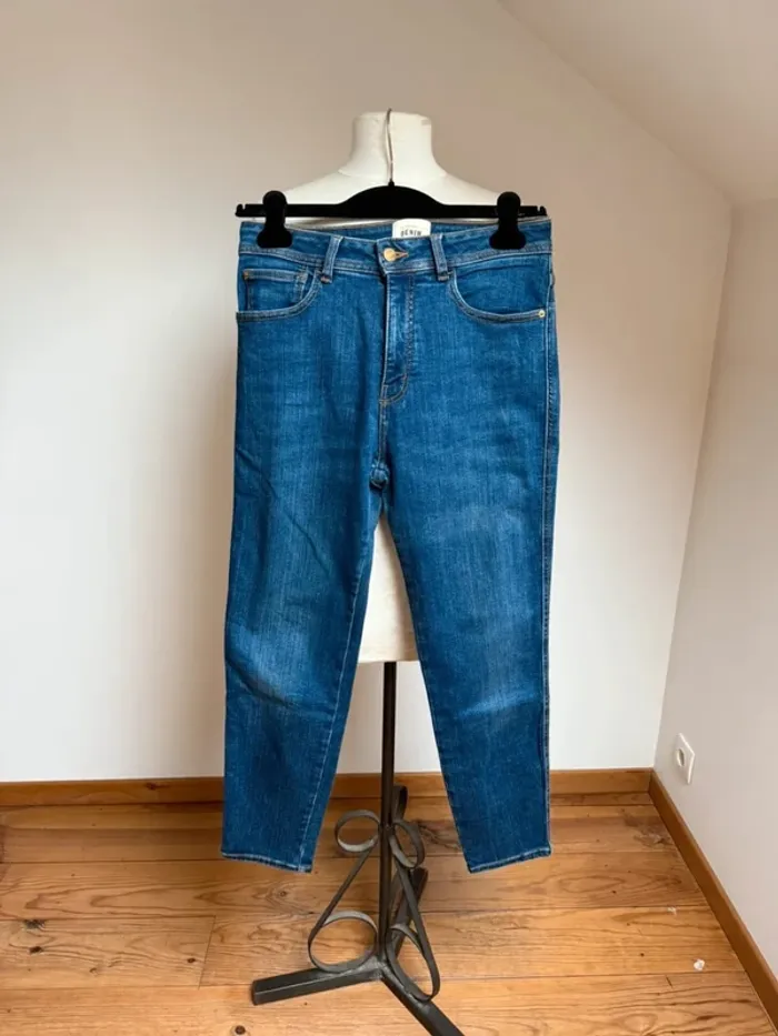 Taille Haute Jeans Coton Bio Slim Parfait Jean Taille Haute Sezane