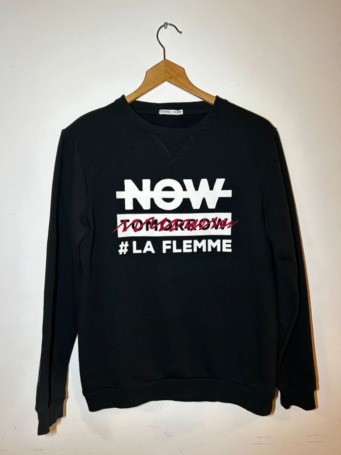 Sweat noir Gémo - Taille 16 ans