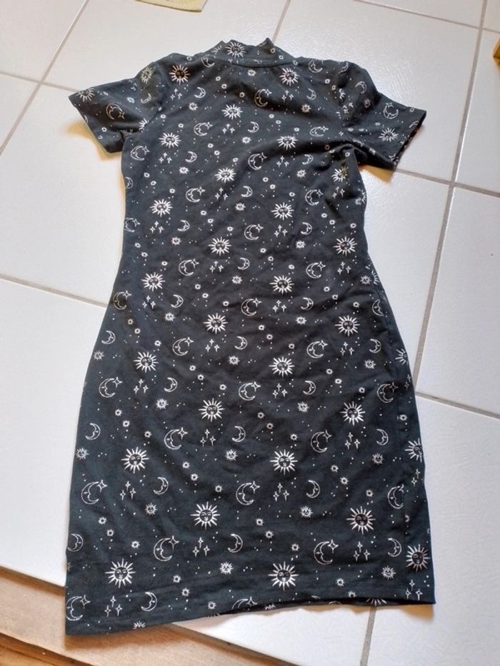 Robe fille noire motif lune Gémo - photo numéro 2