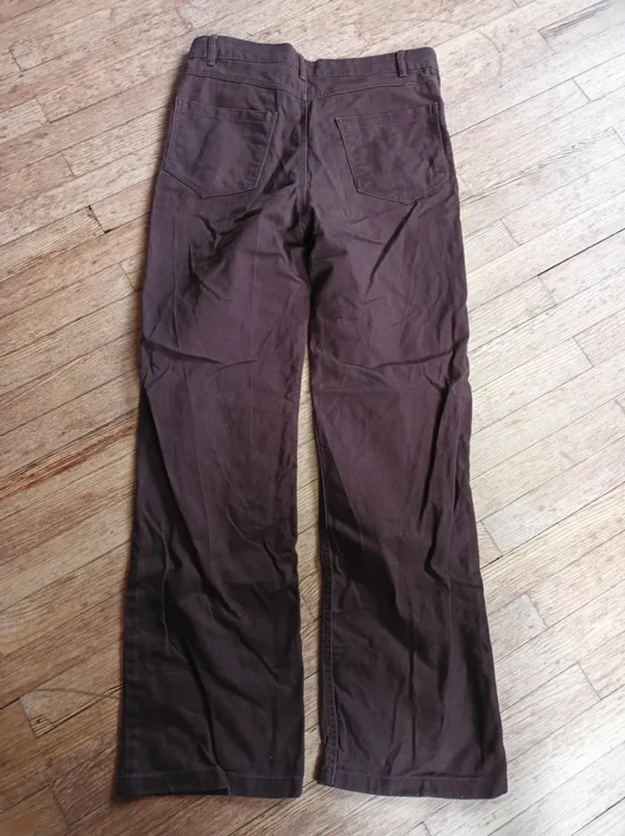 Pantalon fille brun jambes larges Gémo - photo numéro 2