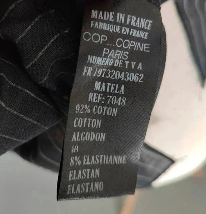 50 € Blouse chemise Cop Copine vintage taille 2 Made in France - photo numéro 8