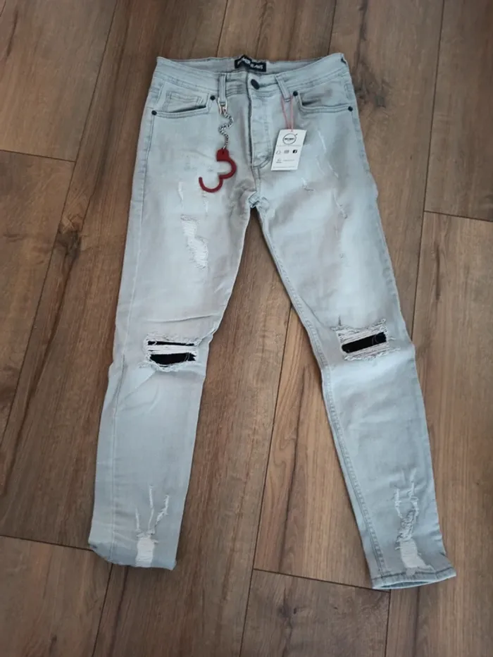 Jeans skinny homme gris 33US