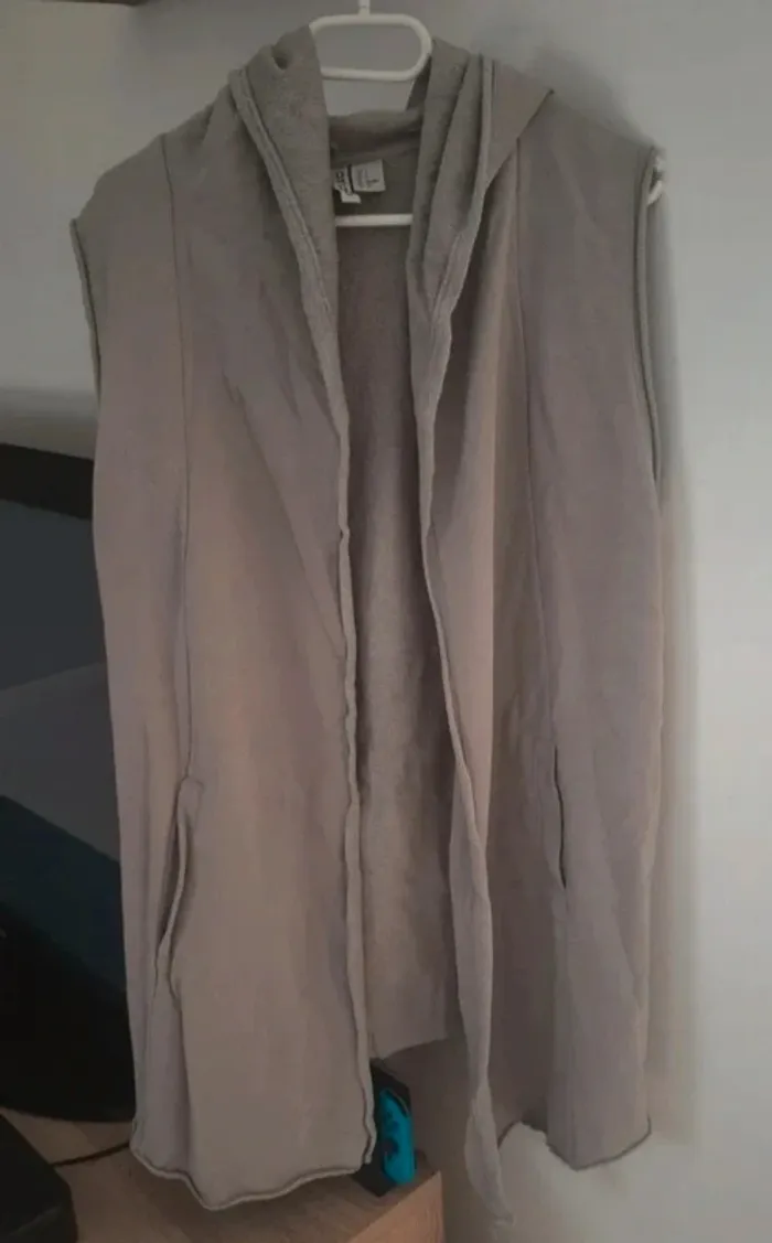 Gilet long h&m avec capuche