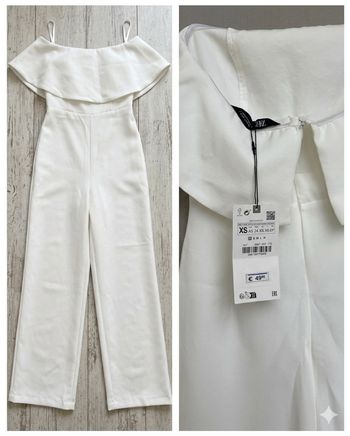 Combinaison bustier blanche ZARA XS