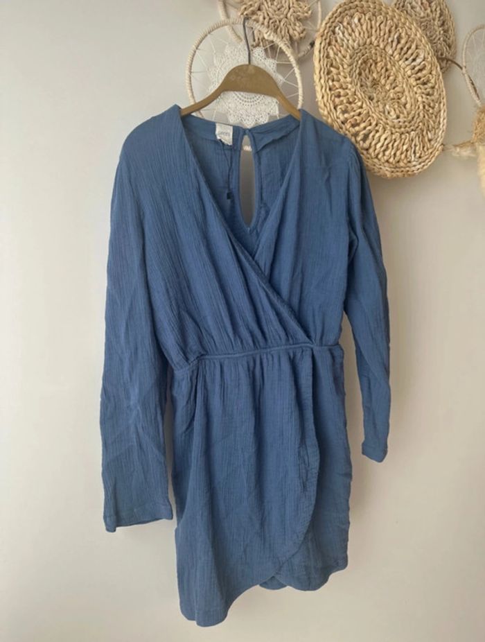 Robe portefeuille bleue Cocco – Taille M (neuve)
