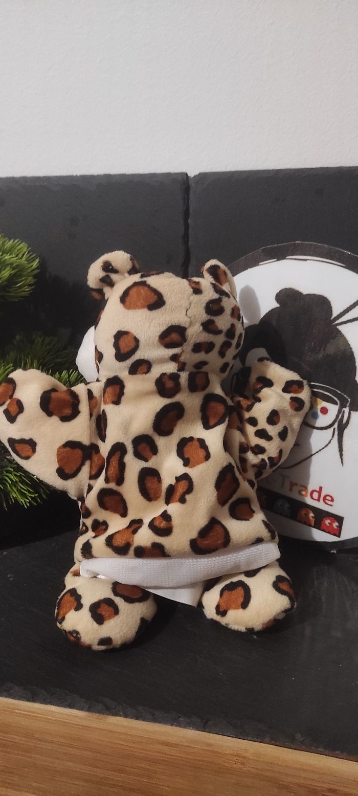 doudou marionette peluche léopard guépard maison du monde beige marron Noir - photo numéro 2