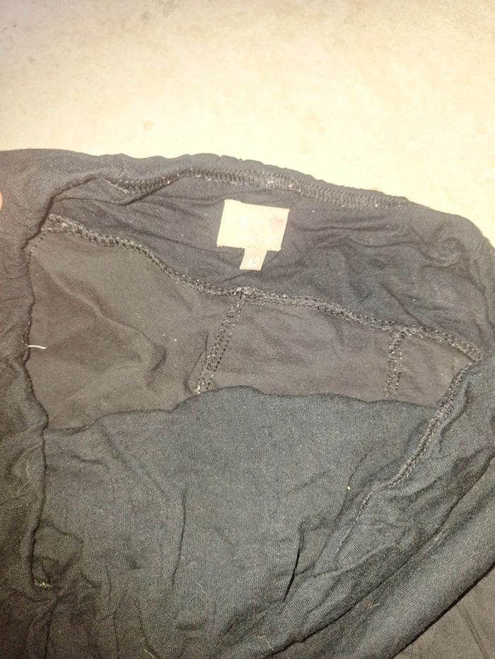 Pantalon toile noir uni - photo numéro 2