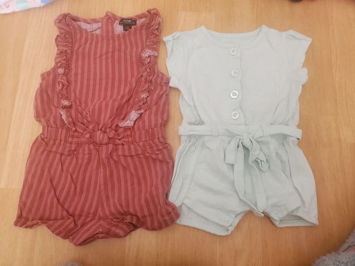 Lot de 2 combishort 3mois