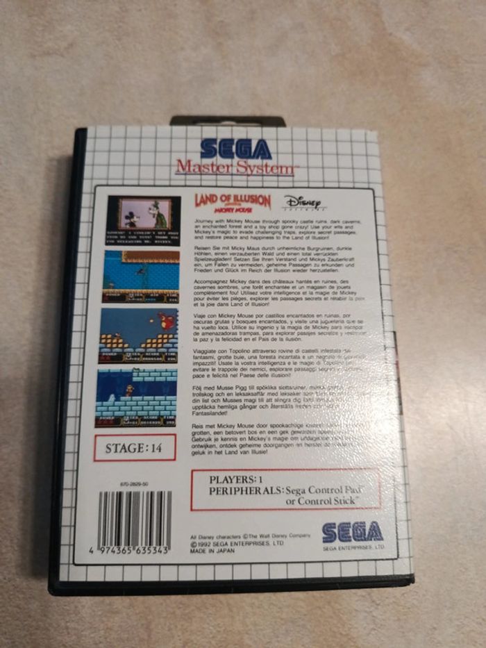 Jeu land of illusion sega master system - photo numéro 3